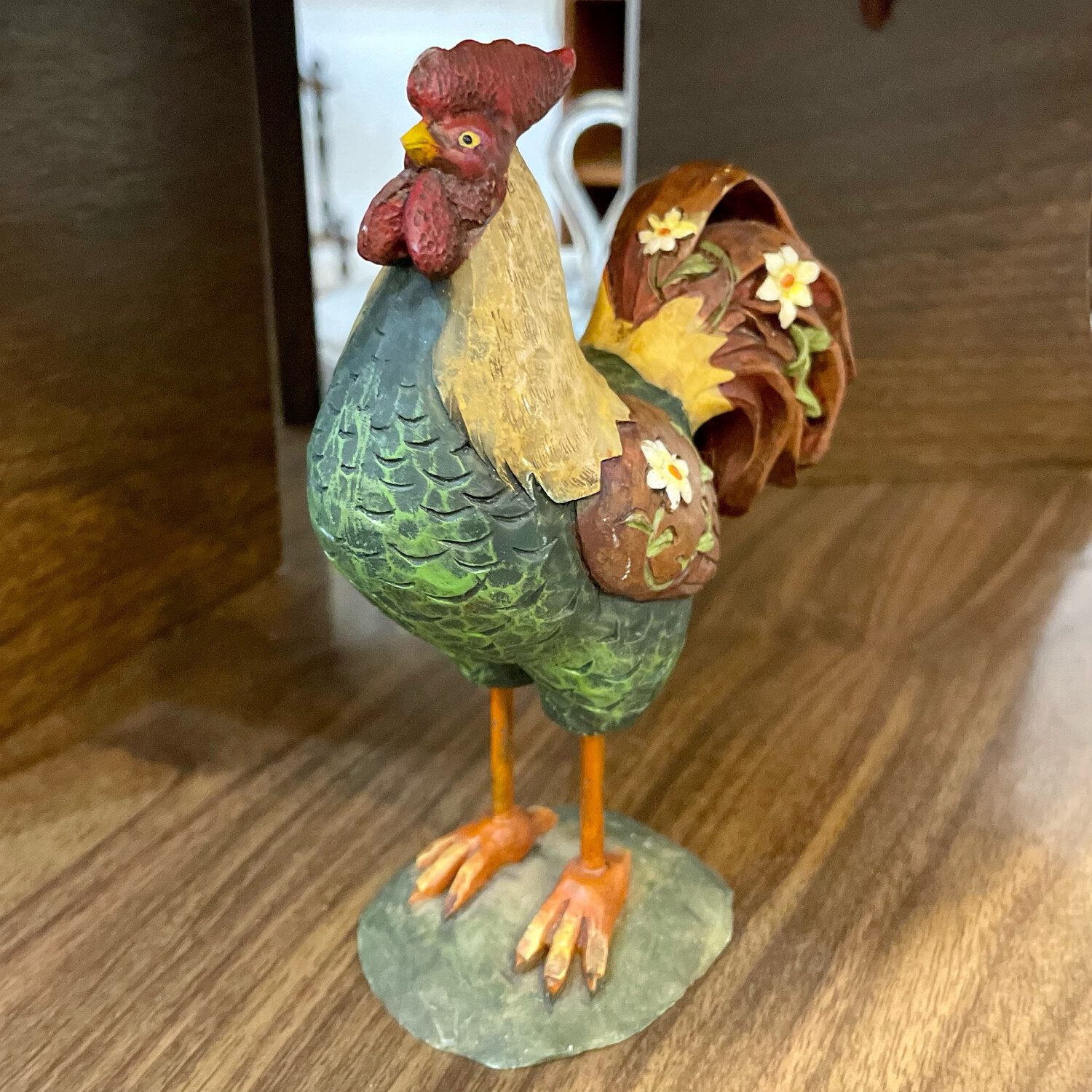 Ceramic Rooster Figurine 6"