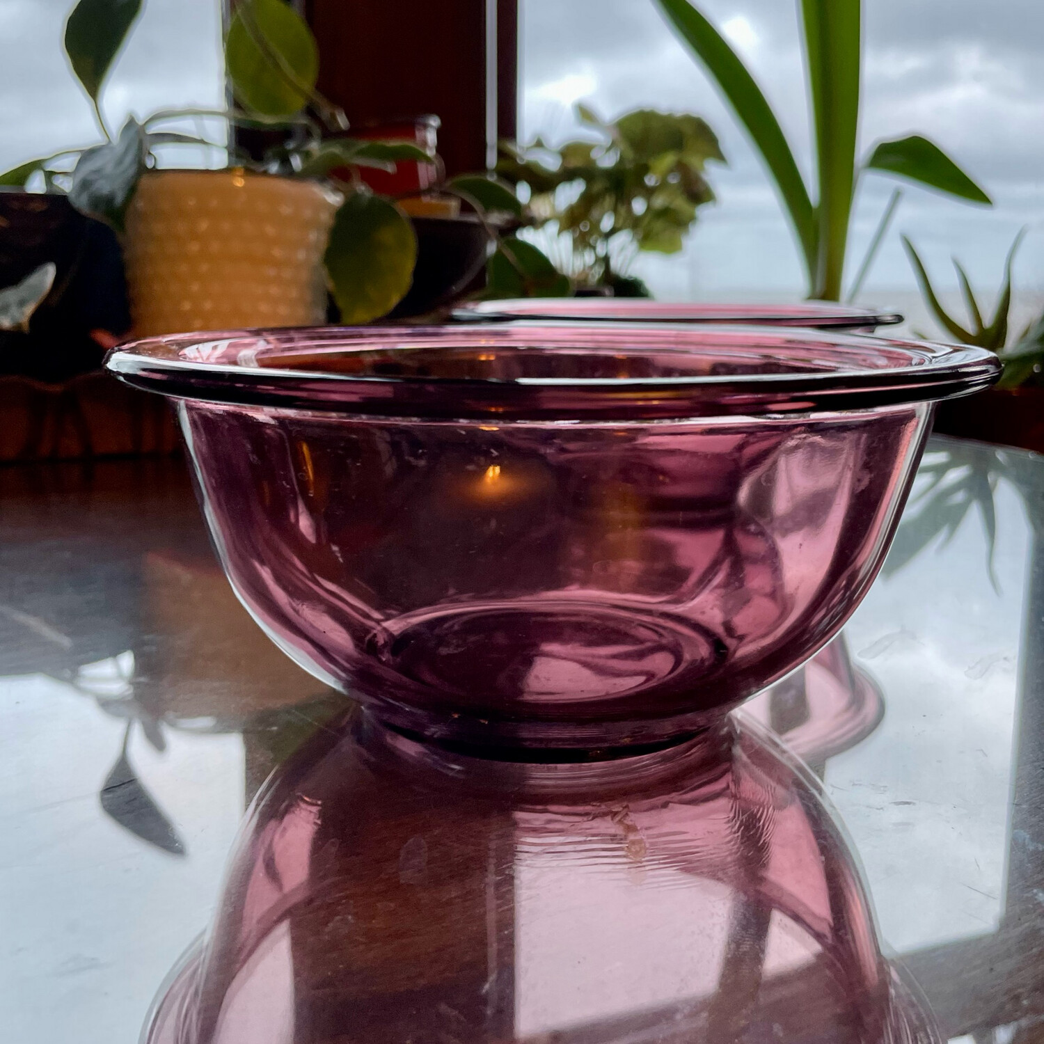 Pyrex Cranberry 1L Glass Mixing Bowl #322
