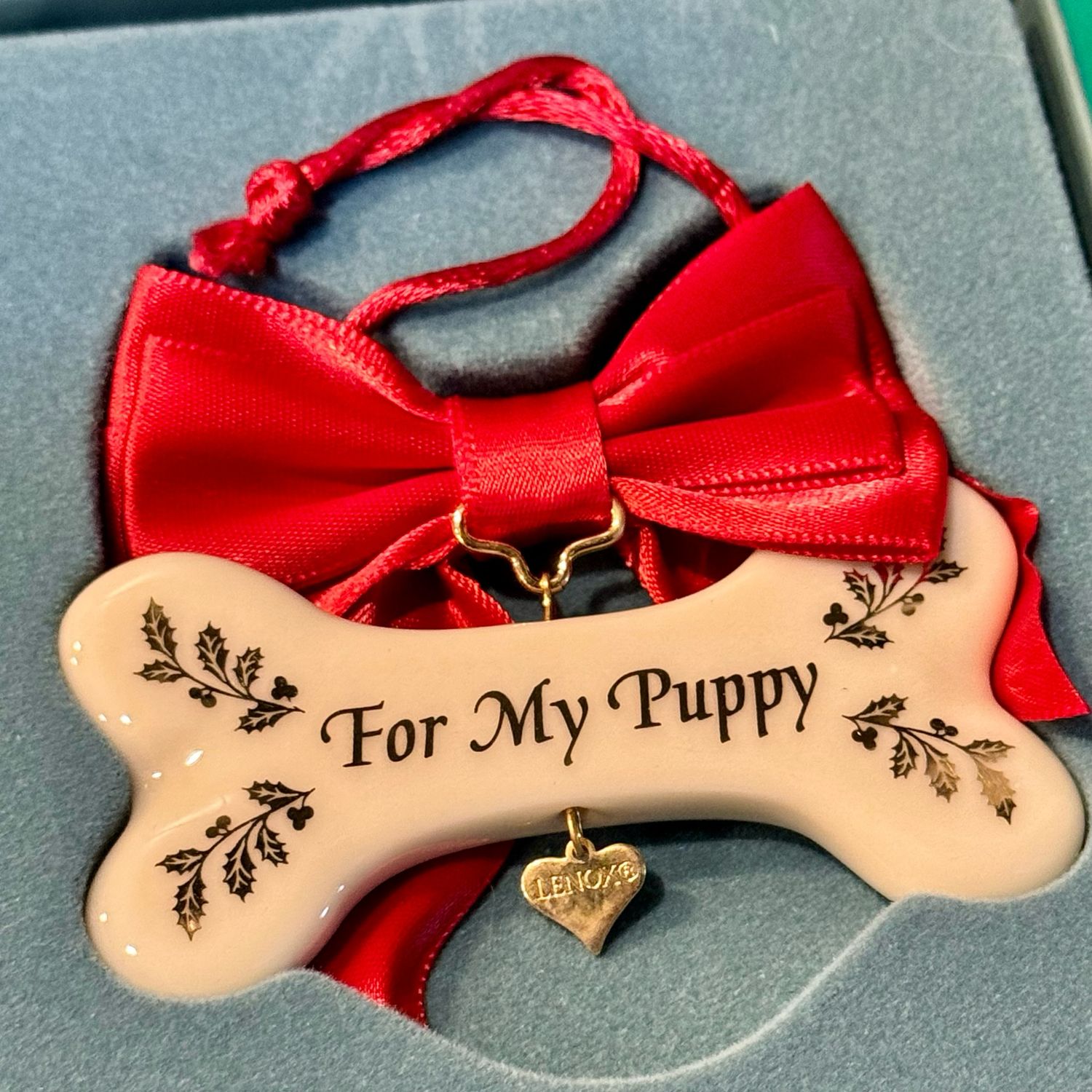 Lenox Dog Bone Ornament