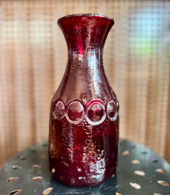 Tiffin Franciscan Madeira Crystal Ruby Red Carafe