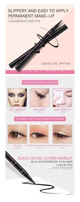 High Quality Eyes Makeup Liquid Eyeliner Waterproof 24 Hours Long-lasting Black Eyeliner Pen Make up Eye Liner Pencil