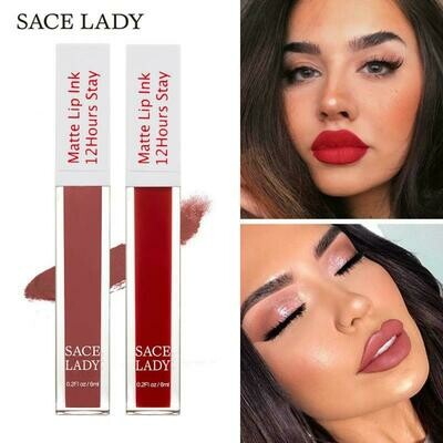 19 Colors Matte Lipstick Waterproof Lips Makeup 12 Hours Stay Liquid Make Up Cosmetic Lipstick Red Lip Matte labiales TSLM1