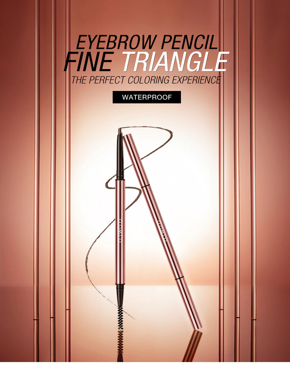 O.TWO.O Ultra Fine Triangle Eyebrow Pencil Precise Brow Definer Long Lasting Waterproof Blonde Brown Eye Brow Makeup 6 Colors
