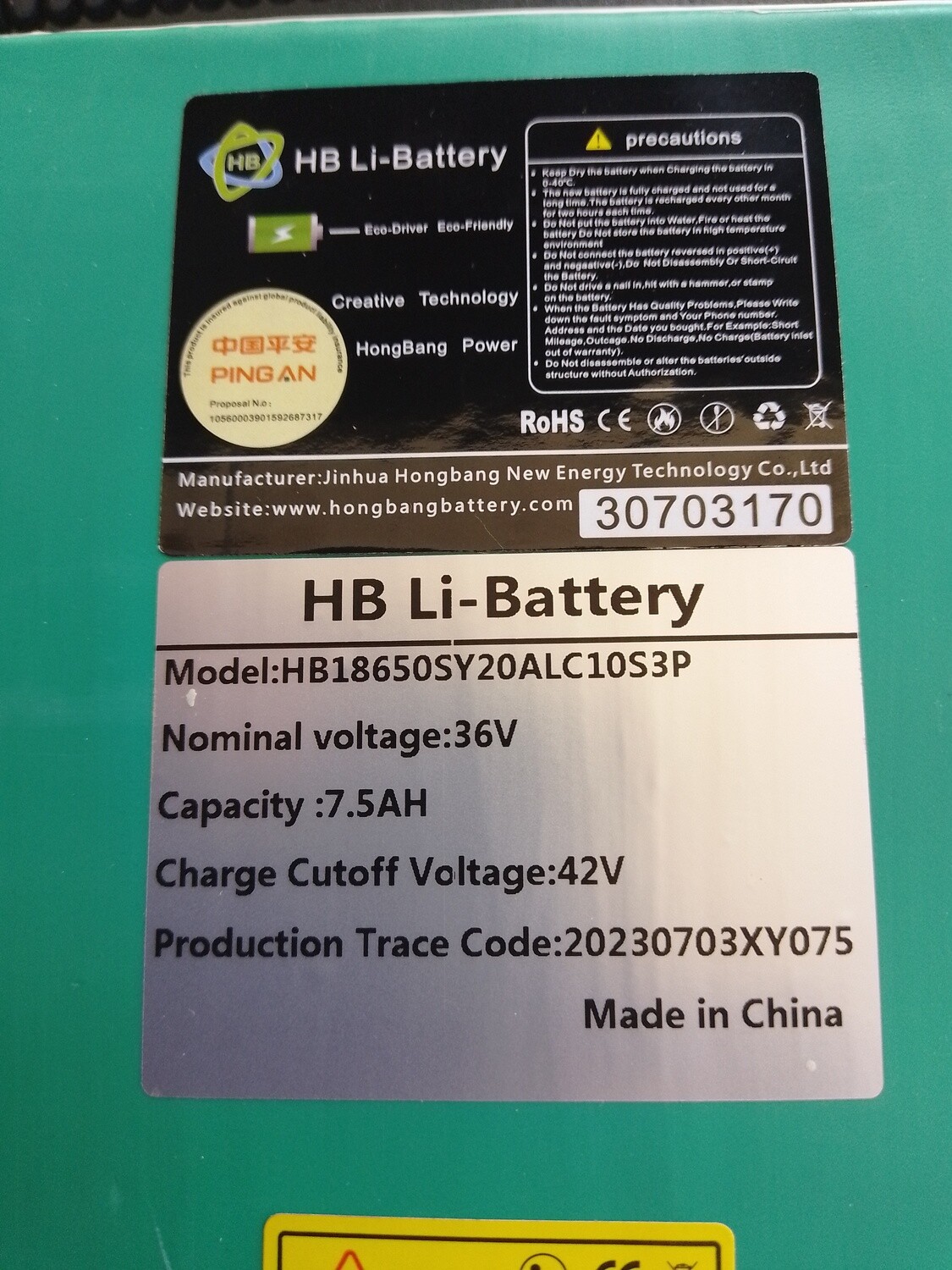 Lithium Battery for eBike, Scooter, electronics