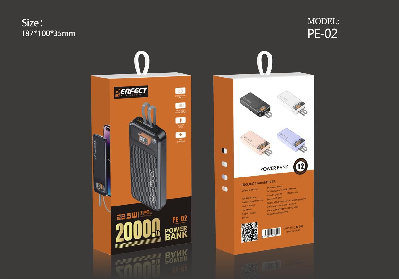 Power Bank 20000mAh, PD22.5W