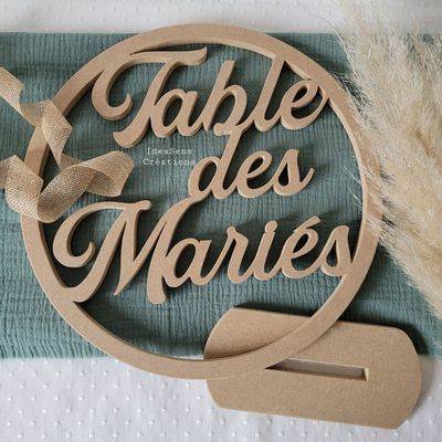 Centre de table " Table des Mariés"