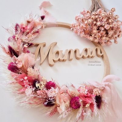 Couronne de fleurs "Maman"