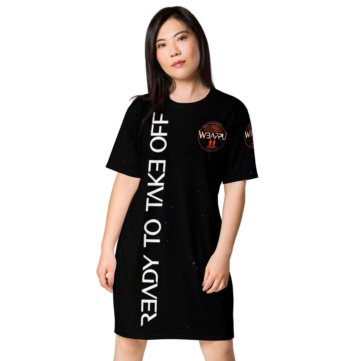 T-Shirt-Kleid aus der WeAppU "SPACE" Kollektion