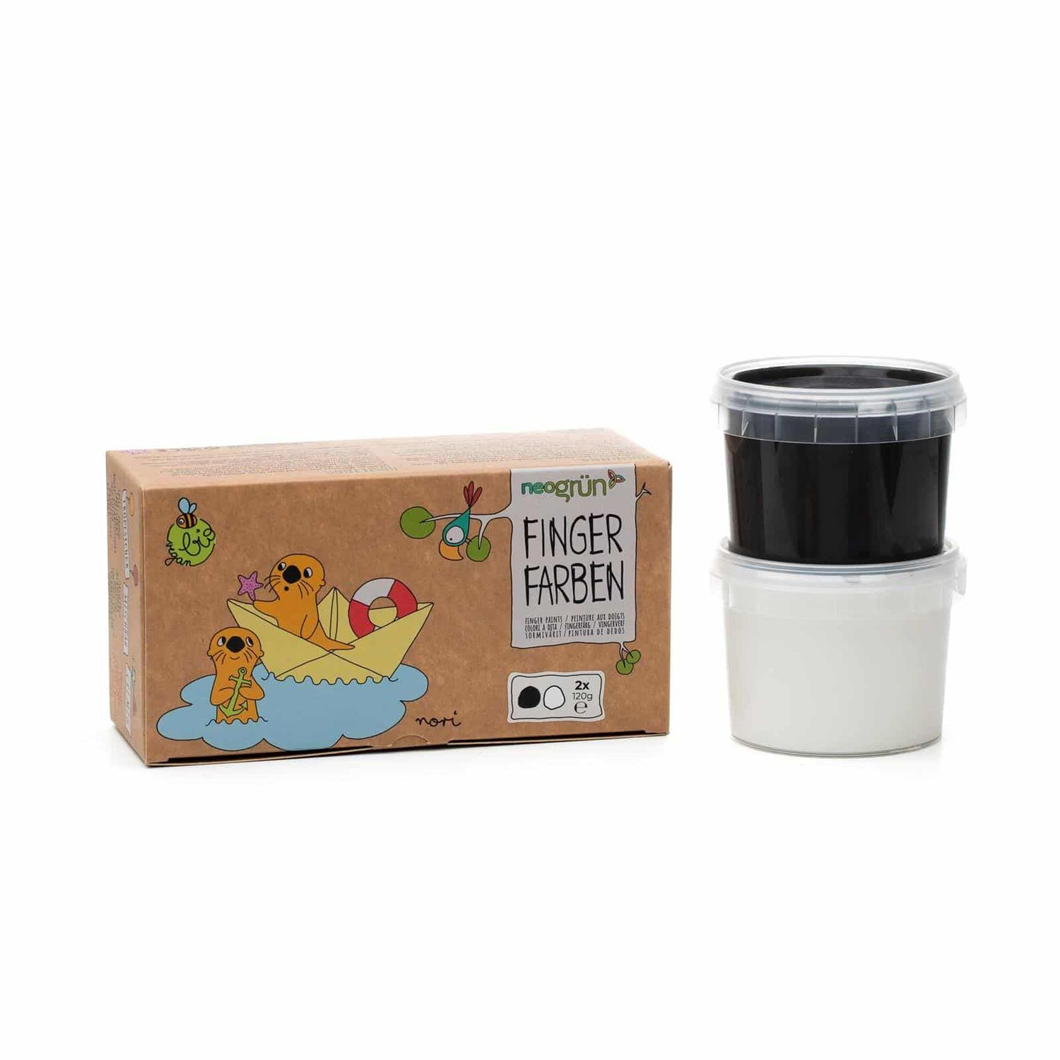 Peinture aux doigts 2 pots