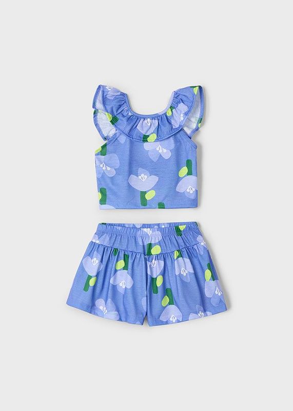 Ensemble short et t-shirt à fleurs