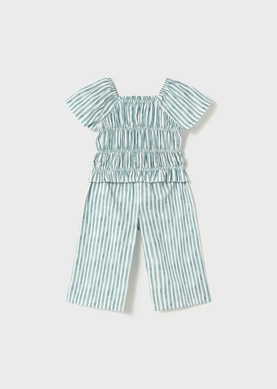Ensemble pantalon et top nid d'abeille