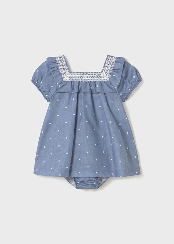 Robe avec protège couche à pois