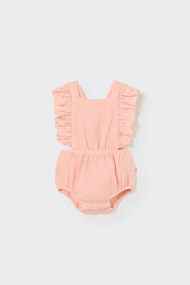 Barboteuse en gaze de coton
