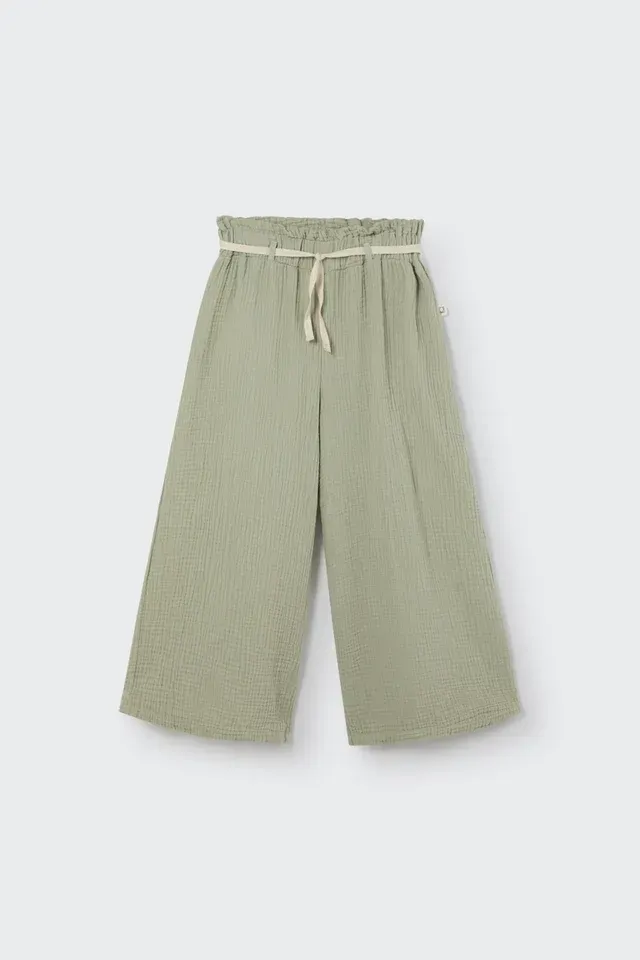 Pantalon large en gaze souple
