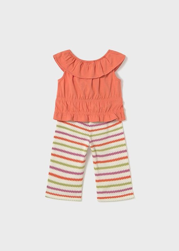 Ensemble pantalon et top en crochet