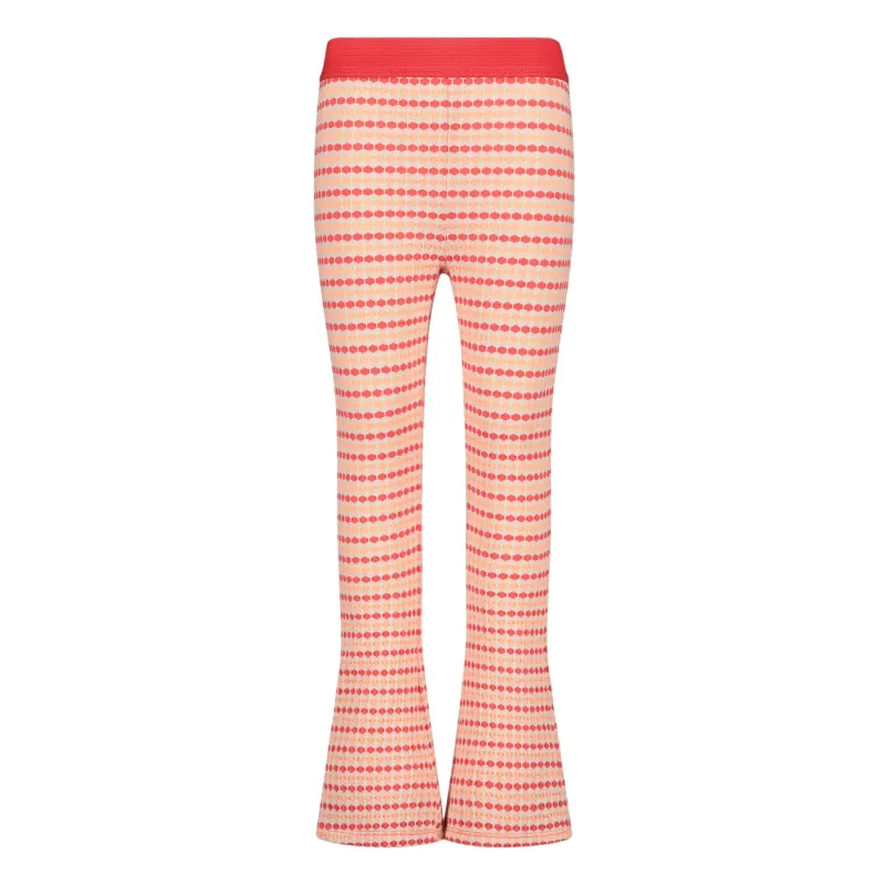 Pantalon évasé pois