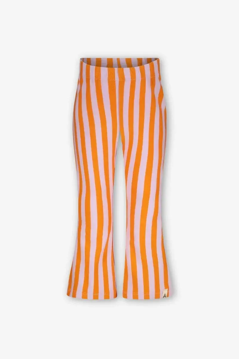 Pantalon évasé rayures