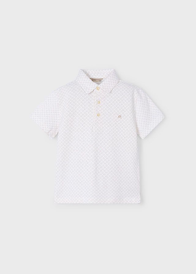 Polo imprimé géométrique