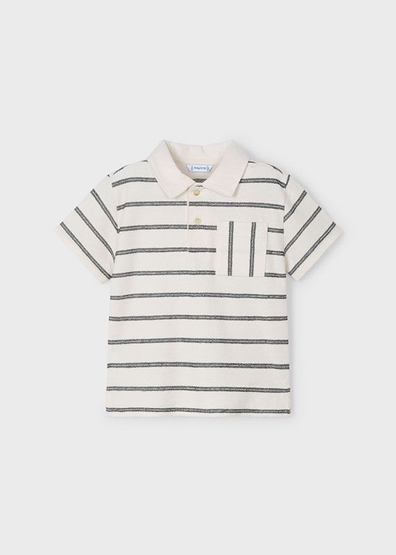 Polo à poches rayées