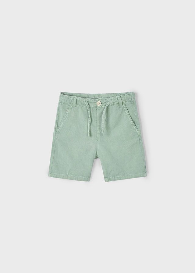 Bermuda avec lacets en lin