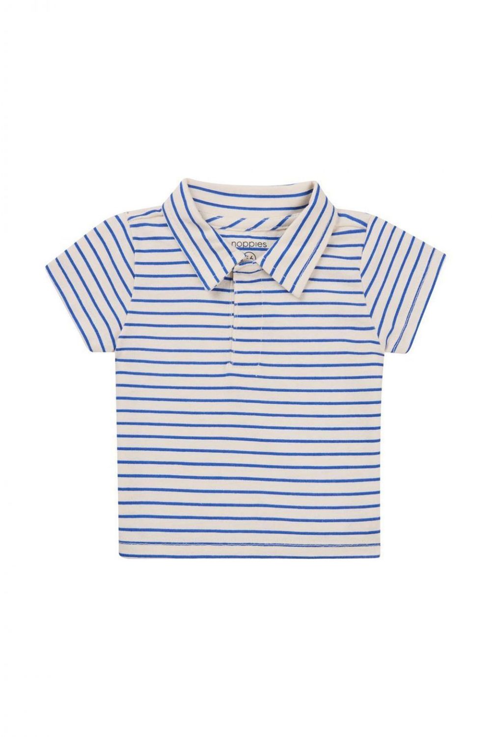 Polo rayé bleu
