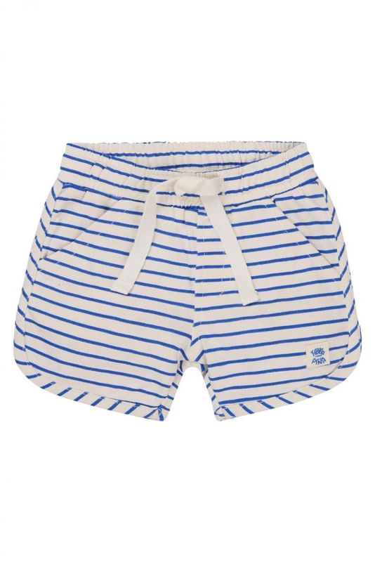 Short rayé bleu