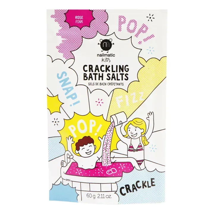 Sel de bain crépitant rose