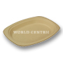 9” Oval Fiber Plate - 50 per sleeve