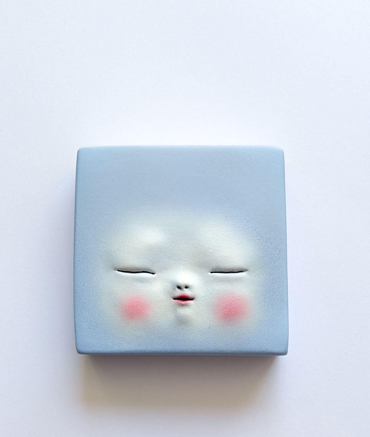 Cube endormi (bleu)