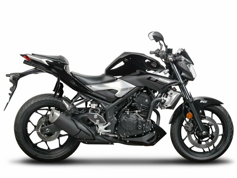 Yamaha MT-03 320 A ABS ( 16-21 ) SHAD SH35 ALU Koffer System 2x35 Liter inkl. Kofferträger Yamaha MT-03 320 A ABS ( 16-21 ) SHAD SH35 ALU Koffer System 2x35 Liter inkl. Kofferträger