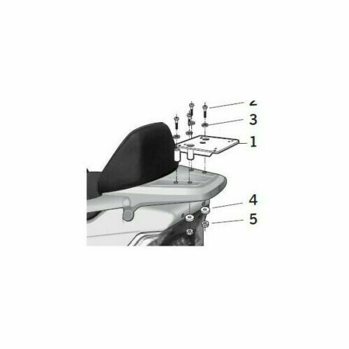 SHAD Topcaseträger / Top Master Daelim S1 125/250 / S2 250