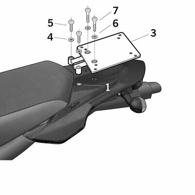 SHAD Topcaseträger / Top Master Honda NSS 300 Forza / ABS ( 07-20 )  