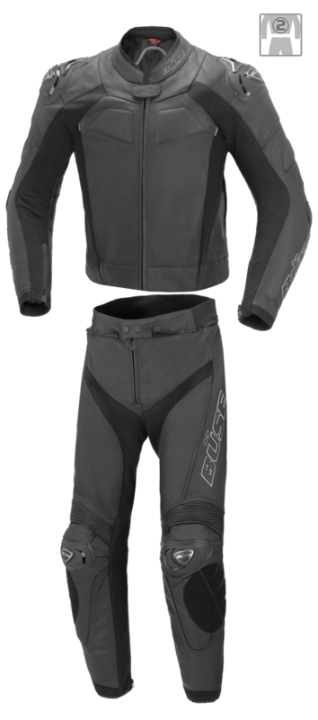 BÜSE Herren Motorradkombi Lederkombi ASSEN 2tlg. schwarz BÜSE Herren Motorradkombi Lederkombi ASSEN 2tlg. schwarz
