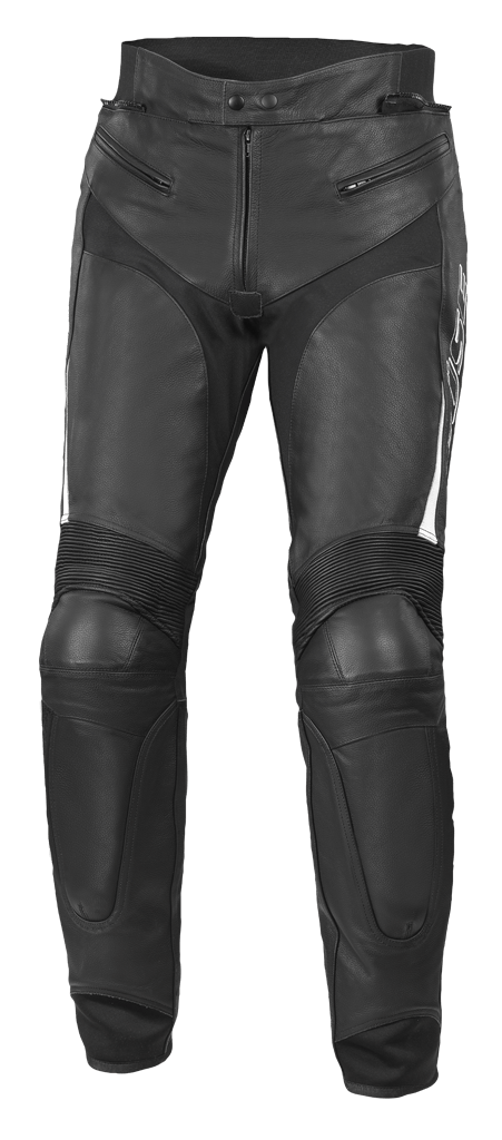BÜSE Motorradhose Lederhose DERVIO  schwarz / weiß