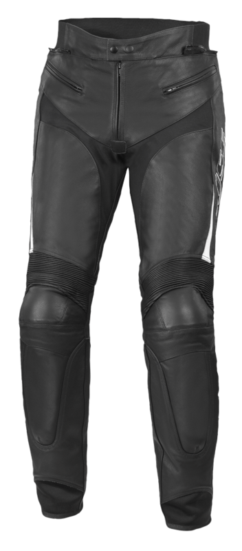 BÜSE Motorradhose Lederhose DERVIO schwarz / weiß BÜSE Motorradhose Lederhose DERVIO schwarz / weiß