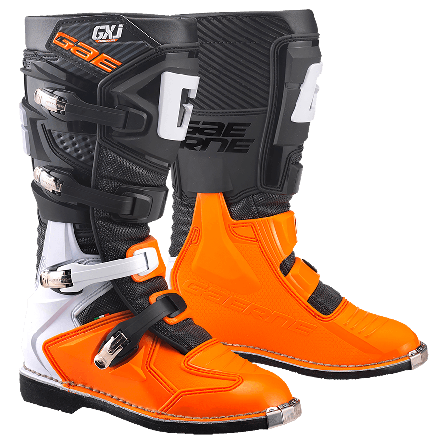 GAERNE Motorradstiefel Crossstiefel GXJ Kinder, Größe: 33, Farbe: schwarz / orange