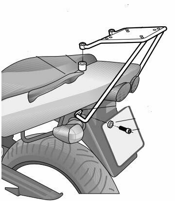 Kawasaki ZR-7 750 F ( 99-00 ) SHAD Topcaseträger Kawasaki ZR-7 750 F ( 99-00 ) SHAD Topcaseträger