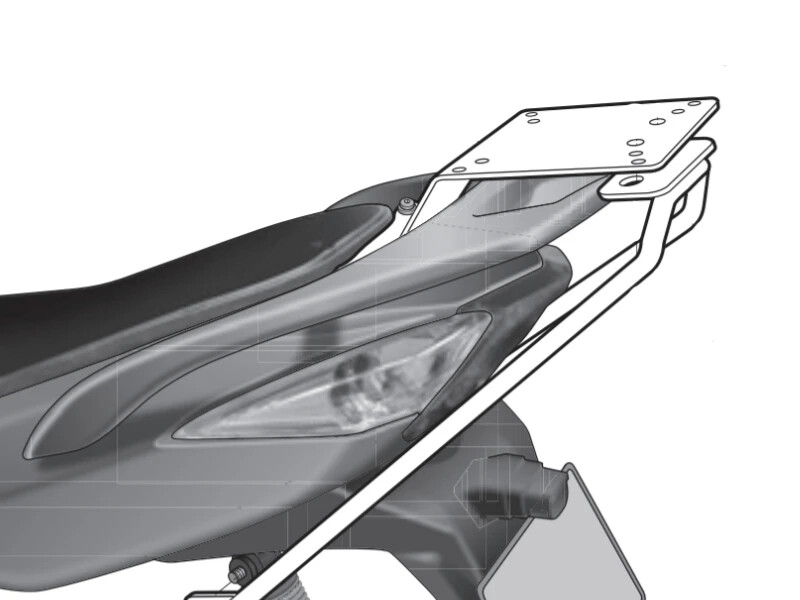 Kymco G5 125 ( 09-17 ) SHAD Topcaseträger Kymco G5 125 ( 09-17 ) SHAD Topcaseträger
