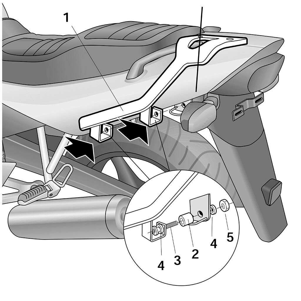 SHAD Topcaseträger / TopMaster Yamaha XJ 600 S / N Diversion ABS  (09-15) 