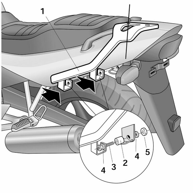 SHAD Topcaseträger / TopMaster Yamaha XJ 600 S / N Diversion ABS  (09-15) 