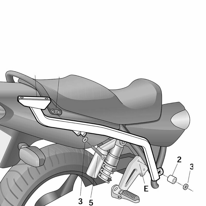 Yamaha XJR 1300 / SP (99-06) SHAD Topcaseträger Yamaha XJR 1300 / SP (99-06) SHAD Topcaseträger