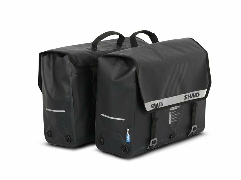 SHAD Satteltasche SW42 Wasserdicht schwarz 2x25 liter