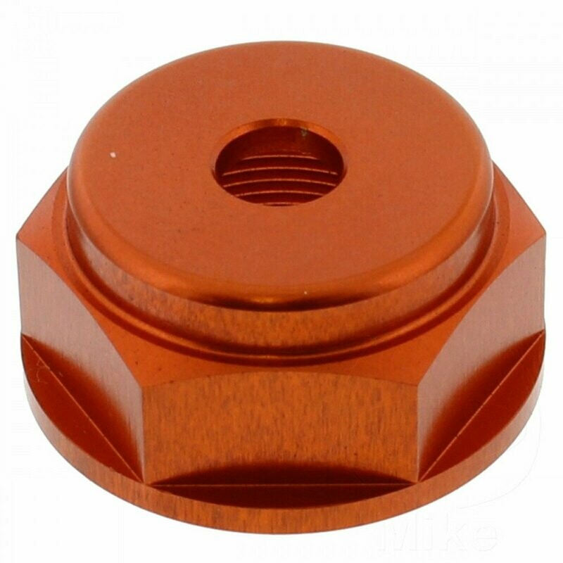 Pro-Bolt Lenkkopfmutter Lenkkopf geschlossen gebohrt Alu orange M22x1.00mm