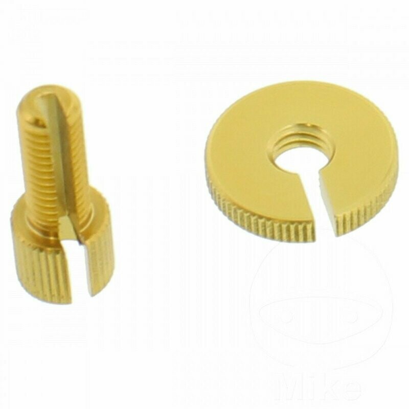 Pro-Bolt Einstellschraube Stellschraube M8 Flugzeugaluminium gold eloxiert