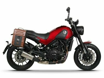 Benelli Leoncino 500 (17-22) / Trail ABS (18-22) SHAD SR38 CAFE Satteltaschen Set 2x10L braun/schwarz re. u. li und Träger Benelli Leoncino 500 (17-22) / Trail ABS (18-22) SHAD SR38 CAFE Satteltaschen Set 2x10L braun/schwarz re. u. li und Träger