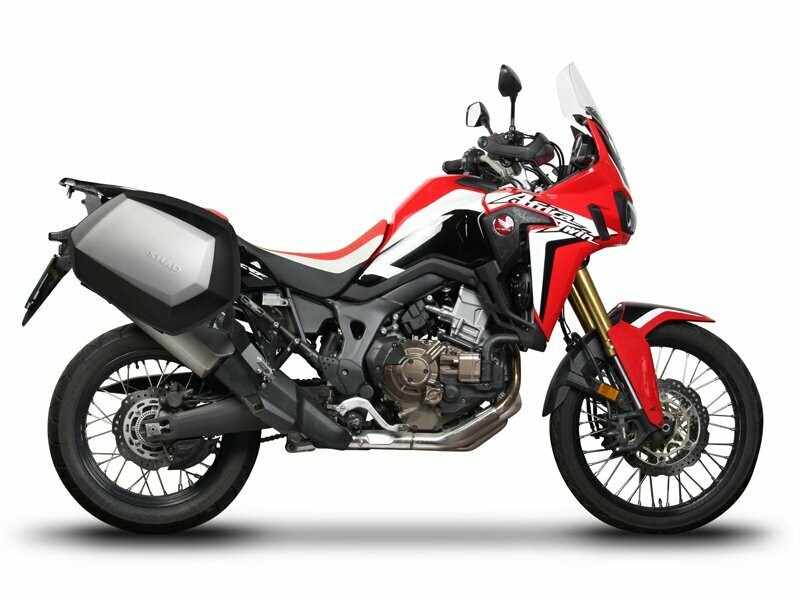 Honda CRF 1000 LA Africa Twin / DCT ABS (16-19) SHAD SH35 ALU Koffer System 2x35 Liter inkl. Kofferträger Honda CRF 1000 LA Africa Twin / DCT ABS (16-19) SHAD SH35 ALU Koffer System 2x35 Liter inkl. Kofferträger