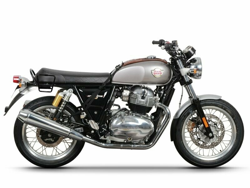 Royal Enfield Interceptor 650 INT EFI Twin ABS (18-22) SHAD SR38 CAFE Satteltaschen Set 2x10L braun / schwarz re. u. li und Träger Royal Enfield Interceptor 650 INT EFI Twin ABS (18-22) SHAD SR38 CAFE Satteltaschen Set 2x10L braun / schwarz re. u. li und Träger