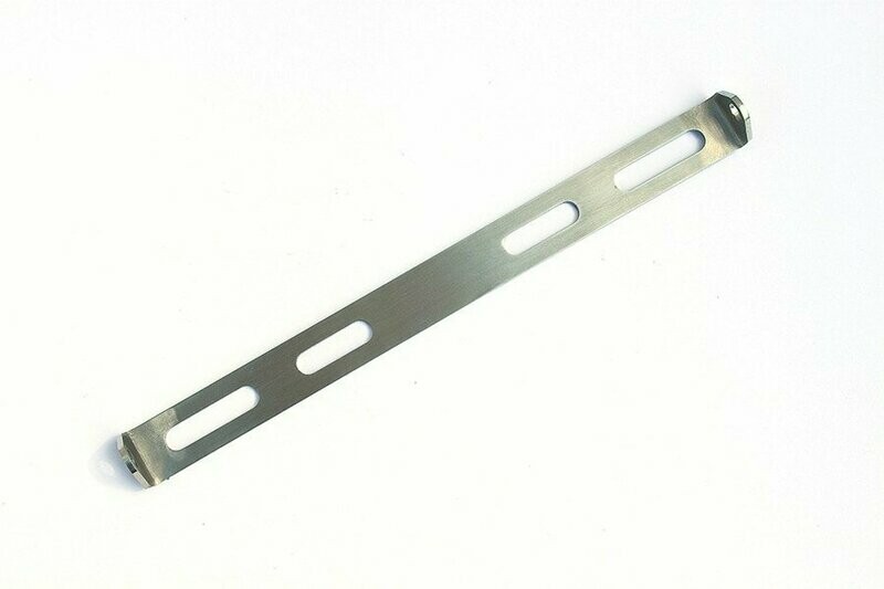 Kellermann Montageblech schwarz / chrom / 174mm / 204 mm