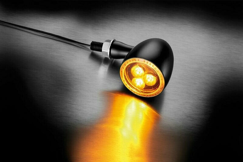 Kellermann Bullet 1000® Dark LED Motorradblinker, getöntes Glas, zugelassen für vorne und hinten Kellermann Bullet 1000® Dark LED Motorradblinker, getöntes Glas, zugelassen für vorne und hinten