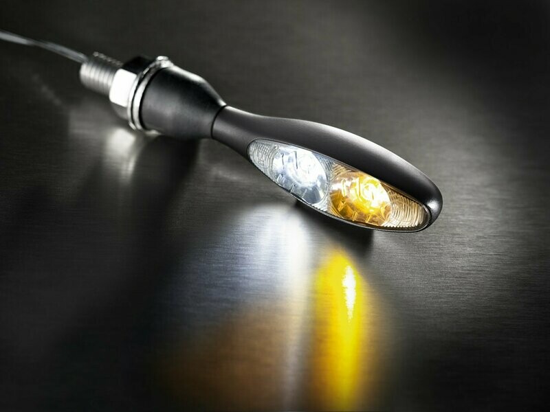 Kellermann micro 1000® PL LED Motorradblinker mit Positionsleuchte, zugelassen für vorne Kellermann micro 1000® PL LED Motorradblinker mit Positionsleuchte, zugelassen für vorne
